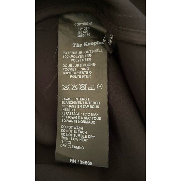 The Kooples Jacket Blazer Black One Button Notch Lapel Crepe Polyester S - Picture 6 of 7